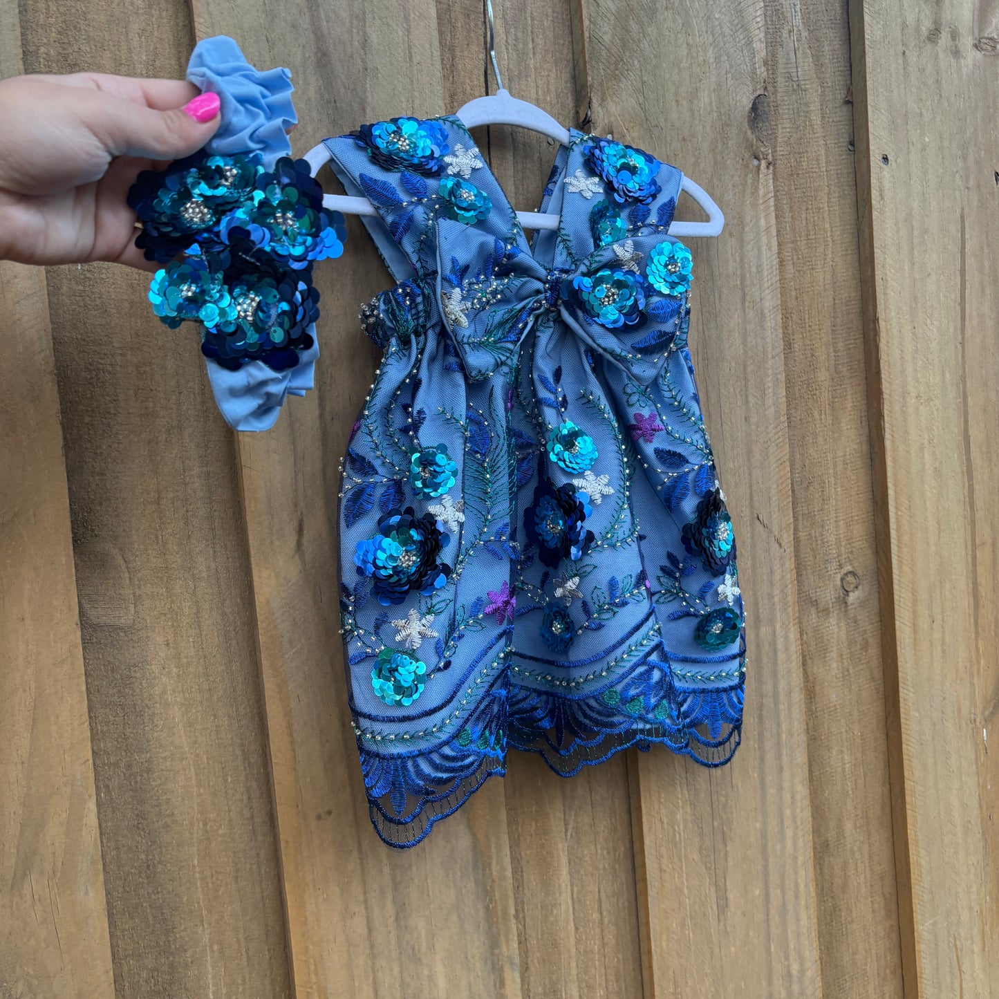 Ocean baby dress